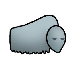 Muffalo animal from the game Rimworld