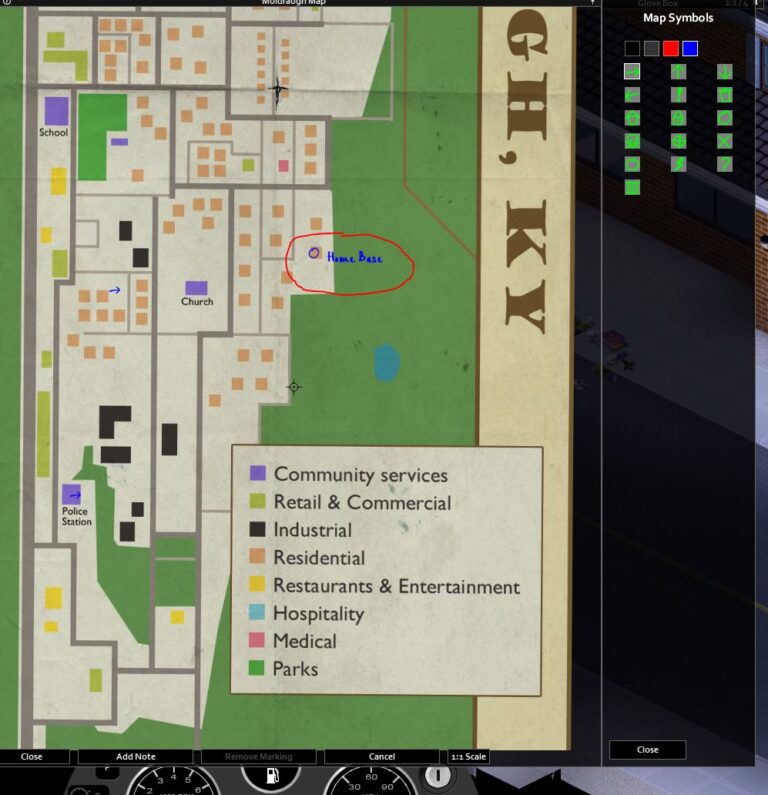 Project Zomboid Muldraugh Map Build 41 Set Ready Game   Add Symbols And Markings 768x795 