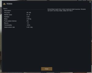 kibble rimworld concludes