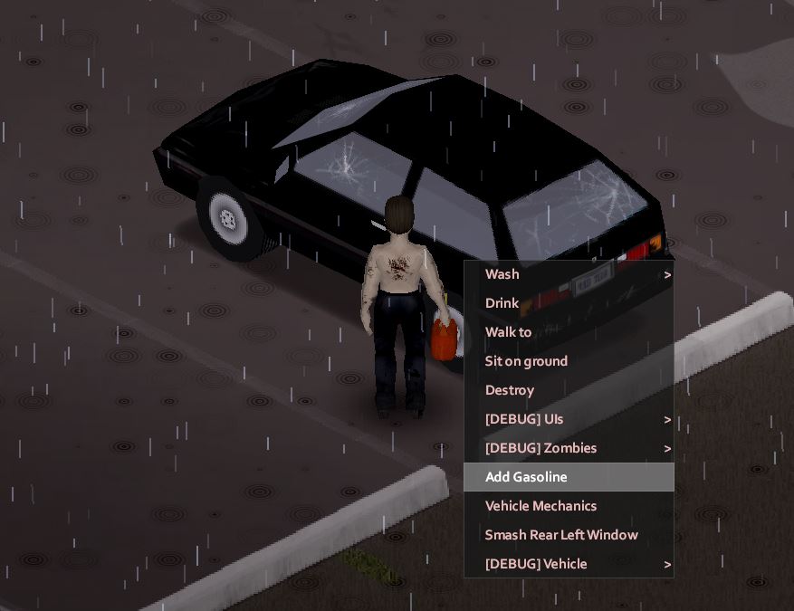 how to sleep in a car project zomboid